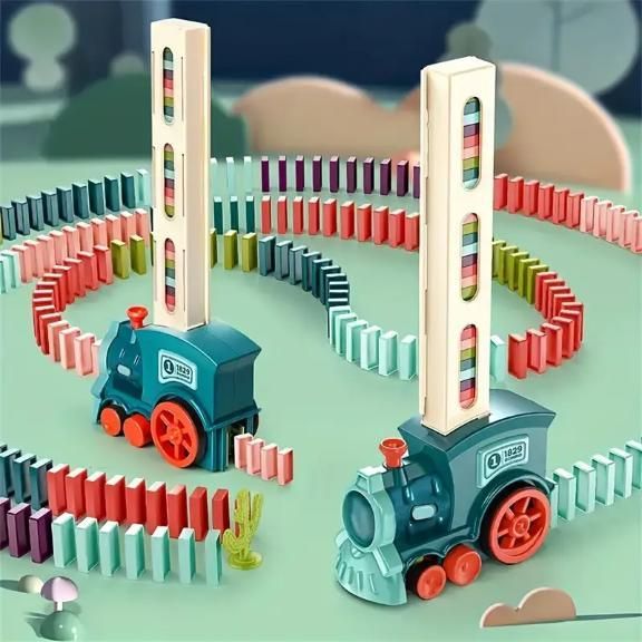 Domino Dash Train: Kids Educational Toy with Light & Sound
