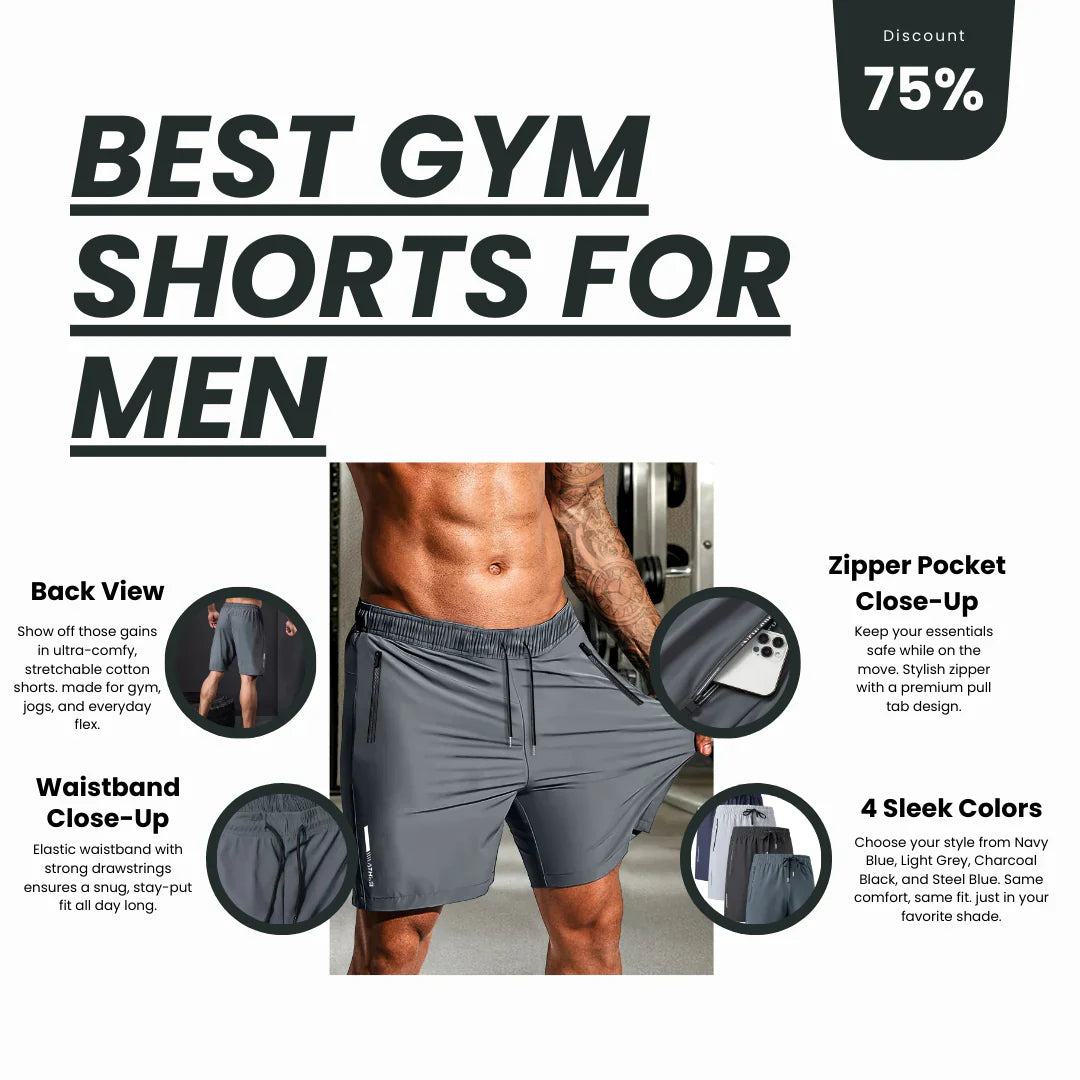 Combo of 4 Men's Cotton Polyester Shorts ( 💥LEAST PRICE OF SEASON💥 )